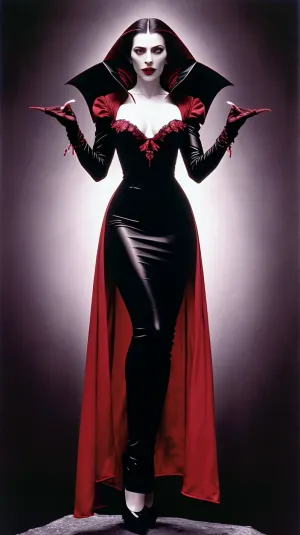 Una mujer topless con brazos y piernas perfectos, así como cinco dedos en cada mano, es la estrella de la película clásica "Countess Dracula