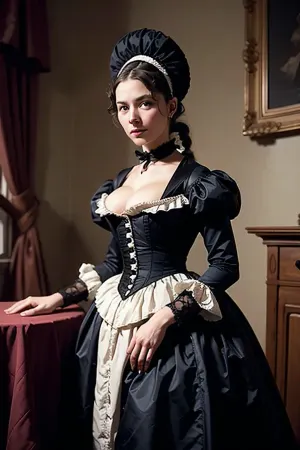 18 세기에, 그녀의 질감과 모유를 위한 둥근 구멍을 가진 여성은 남자의 펜에 의해 관통되는 비밀 욕망을 가지고 있었습니다. 그녀는 다른 사람에게 요청했지만 너무 수줍어했다. 1 일, 그녀는 새로운 기계를 발견했습니다