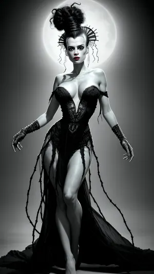 La Novia de Frankenstein fue una película clásica que contó con el cuerpo y la piel perfectos. Su piel verde era perfecta, como sus puntos. Tenía cinco dedos en cada mano, y dos brazos con dos manos. Sus plantas eran perfectas,