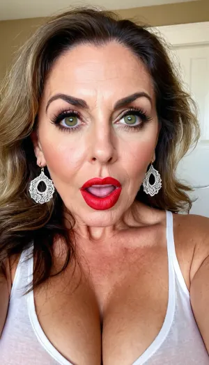 Die 65-jährige BBW mit exotischen Features und üppigen Körper liebte es, ihre volle, saftige Muschi in ihrer sexy Dessous zeigen. Sie schrie in Freude, als sie das Bild mit ihrem Smartphone machte