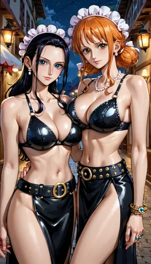 AI ve teknolojinin insanoid robotları yaratma noktasına ilerlediği bir dünyada, Nico Robin ve Nami kendilerini birlikte duygusal bir gece içinde bulur, birbirlerinin vücutlarını yumuşak bakım ve nazik dokunuşlarla keşfeder. Onlarla