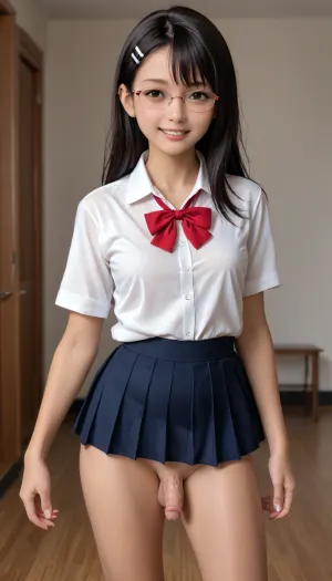 キュートな半透明の少女 Chubby_Body は、白いシャツと赤い円のメガネを身に着けている写真に登場し、短いセクシーな単身、短いペニスが現れ、通常のセクシーな体。 彼女は短いセクシーな脚を持っていたし、白身を着けていました