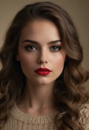 Ritratto di Sultry in luce di vaniglia: un capolavoro di ziprealismo