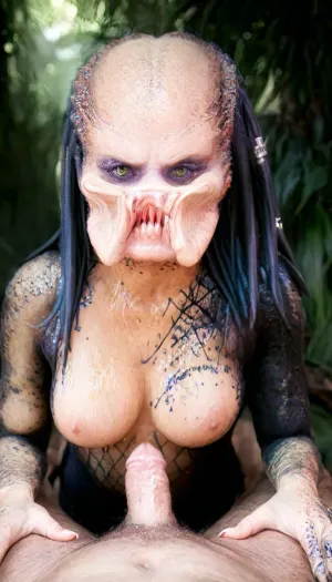 (Bukkake, titjob:1.5), (pov:1.6), no human, Predator1024, hidden in the jungle, detailed eyes, highly detailed, photography, ultra sharp, film, bokeh, professional, 4k, Predalien1024, <lora:add-detail-xl:.5>, <lora:Predator1024:1.7>, <lora:Predalien1024:1>