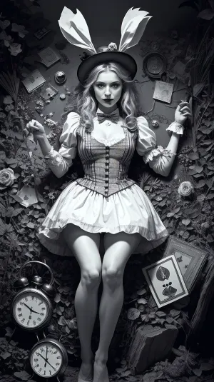 Alice in wonderland is fucked brutally by Mad Hatter. Mad hatter has a very long and thick cock