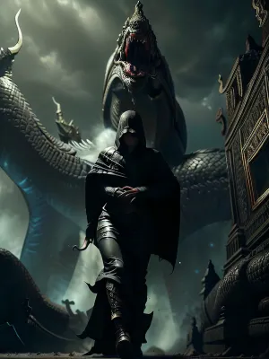 Full body portrait, a hood woman, walking towards the camera, behind her a hooded ghast creeping over her, black communion, perfect desperate frightened eyes, (perfect hands:1.2), (perfect fingers:1.2), perfect feet, perfect vagina, ng_deepnegative_v1_75t, verybadimagenegative_v1.3, was-diablo, ManyEyedHorrorAI, Insertion, ecstasy, DarkFantasy, HorrorFantasy, <lora:NagaSerpentGod_v1:1>