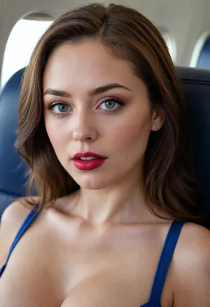 professional real photo, 30mm lens, iso 100, Embarrassed charming, 20 years old, (((splashes cumshot by more white sperm dripping on her face and mouth))), asian, plump dark red lips, open mouth, shows tongue, tongue out, long eyelashes, holds hands uncovered very large bust, make-up, ((kneel on plane)), head raised, top view, (((full-length top view))), lush bust, deep cleavage, cleavage, full-length, gorgeous eyes, wavy hair, aesthetics of the female body, large bust, ((open bra, (blue Uniform), stewardess, photorealism, filigree, highest quality, uhd, ultra realistic, photorealistic, dslr, kodachrome, (hyper realistic), (realistic), 1, best lighting, perfect illumination, (best illumination), (best shadow, best shadows), highres, ultra-detailed, 8K, UHD, masterpiece, best quality, (ultra realistic), sharp image, (highly detailed face, dark red lips, (ultradetailed face)), (realistic mouth, realistic teeth, detailed hair, detail irises), (portrait:1), 1girl, detailed face, beautiful eyes, highly detailed face, crystal clear image, detailed eyes, bukkake, cum, facial, mouth full of cum, amateur, flash photo, dark background, cum on face, cum on body, cum on clothes, cum swapping, excessive cum, covered in cum, ejaculation, projectile cum, cum on breasts, cum on back, cum on ass, cum on pussy, cum on shoes, cupping hands, cum on hands, cumdrip, after sex, after vaginal, cum on cloth))