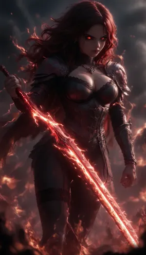 woman, long black messy hair, rings, earrings, necklace, bracelet, strong makeup, big breasts, perfect Body, best quality, perfect face, perfect body, highres, 8k wallpaper, (soft lighting:.5), quality, black hood, cape, ((deathknight black spiky full metal warrior armor)), hood, burning undead tomb, black warpaint, skulls, dynamic pose, fire armor bustier deep cleavage, (perfect ass), (dark red fire), (burning), (Leg armor), hkstyle, nipples, ((dynamic sexy pose)), angry facial expression, flaming eyes, (surrounded by fire), Black Lace Stockings Pantyhose Suspender Garter Belt Thigh High Socks, <lora:hkstyleV5:1.2>, <lora:dark:.6>, (burning dark red greatsword in Hand), very pale skin, (dark red flamewaves:1.5), ((dark red electricity:1.5)), <lora:add-detail-xl:.8>