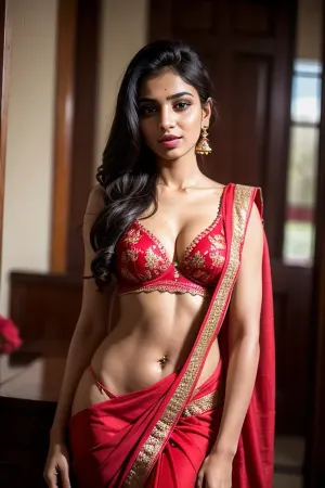 Mumbai girl in seductive saree