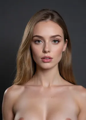 great masterpiece, highes possible quality, maximal possible resolution, 4k, (the highest possible natural:1.99), perfect rendering of requested parameters of the picture, (wild sexy erotic model:1.3), (maximal sexy face:1.9), 36 y.o., (symmetrical face:1.9), busty, (fully closed mouth:1.9), only naked, (waist view:1.9), epic natural detailed skin on the nose, epic natural under-eye skin, (shading maximal darkness:1.9), epic natural pattern of lips, her perfect breasts is visible, shows her tits, slim body, eyes on the same line, epic realistic pattern of the lips, epic natural all patterns, epic natural skin of the body, maximum epic natural rendering to detail, epic natural texture of skin, (epic photorealistic maximal deep darker shadow:1.99), (tonused tits:1.9), (large silicone tits:1.99), (epic photorealistic minimal sharp light:.01), grey eyes, (maximal sexy facial features:1.8), (straight form of upper lip:1.3), beautiful straight nose, (straight and wide upper lip:1.8), (accurate tip of the nose:1.6), (fully closed lips:1.3), the highest possible clarity, the greatest possible rendering of the smallest details, sexy slim tonus body, proportional face, pale skin, (the most beautiful girl in the world:1.999), focused on her chin, (epic natural facial skin:1.9), (epic natural high quality detailed and symmetrical eye whites and irises and eyelids and eyelashes and lips and eyebrows and all facial proportions and nose and pupils:1.9), (epic natural and symmetrical nipples and cheek and cheekbones:1.9), (epic natural forehead and hairline and lipline and nipples skin and hair roots:1.9), epic natural reflections in her eyes, (absolutely dark room:1.9), (blonde with pale-rainbow hair:1.3), sexy makeup, lean cheeks, fitness girl, (epic natural clear lip contour:1.99), (the shadow is maximal harsh:1.9), (shadow are too mach deeper:1.9), lustful look, (epic photorealistic maximal sharp shadow:1.99), (epic photorealistic light reflection:.01), (solid black background without lighting reflections:1.99), (epic natural nasolabial angle and nasofrontal angle:1.9), (epic natural all skin irregularities on the face:1.9), (minimal lightning brightness:.01), (shadow more contrast:1.99), (she in absolute darkness:1.99), priority is the highest quality of face and eyes and irises and pupils rendering, lighting in front of her only, white skin european woman