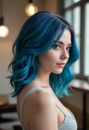 Blue hair