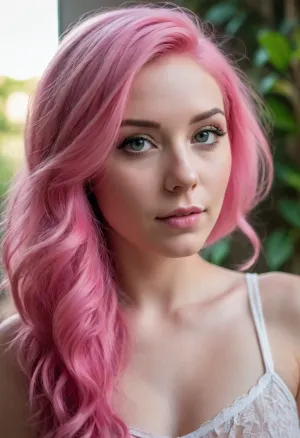Pink hair