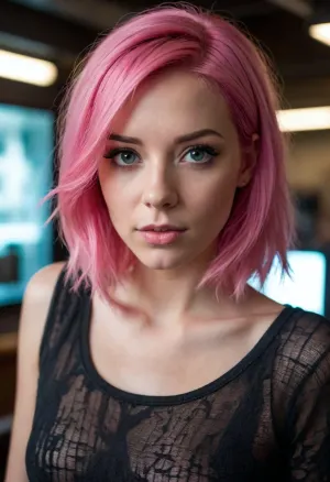Pink hair