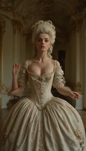 Le baiser inépuisable

- Oui.

AI a créé l'image d'un cavalier grossier forçant une dame effrayée à l'embrasser dans un portrait de style Rococo du XVIIIe siècle. Le visage de la femme est dominé par ses énormes cheveux rococo, et elle porte un corset aux motifs complexes. L'arrière-plan présente des éléments baroques, reflétant le style rococo français de Fragonard.