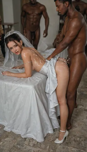 Erotic revelry: an unforgettable wedding night - a photorealistic exploration of passion and desire
