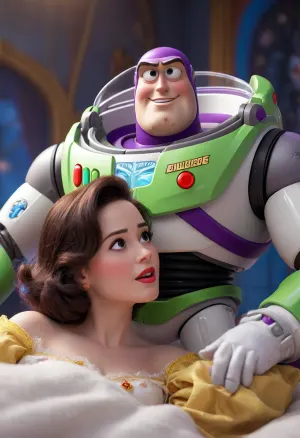 Buzz Lightyear has sex with snow white