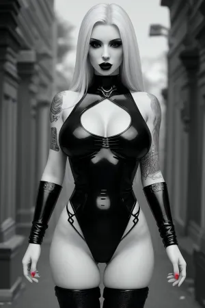 female, (Goth Bimbo:1.2), (wearing bimbo clothes), (pale skin:1.3), (large fake bimbo breasts:1.3), (in a cemetary), night, (tattoos:1.1), (exposed pussy:1.3), (eye contact:1.2), (looking at viewer:1.2), (full body shot:1.3), (front view:1.4), most beautiful eyes, perfect female face, beautiful female model, horny expression, beautiful, gorgeous, seductive eyes, perfect ass, erect nipples, (perfectly shaped breasts), smooth pussy, showing pussy, (pussy in full view:1.2), (dynamic pose:1.3), warm colours, ((textured skin)), 4k epic detail, shot on kodak, 35mm photo, sharp focus, cinemascope, epic, score_9, score_8_up, score_7_up, rating, explicit, best quality, ultra-detailed, masterpiece, finely detail, highres, 8k wallpaper, intricate, highly detailed, insanely detailed, best lighting, perfect illumination, (best illumination), (best shadow, best shadows), full scene picture, full-length photo, ((ultra-detailed)), (intricate details:.6), professional photography, photo-realism, award winning photography, dslr, hyperrealistic, 35 mm, (Fujifilm XT3, analog style, professional DSLR photo, film grain:.8), 8k high definition, Great Composition, highly complex, (intricate detail:1.2)
