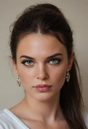 photo of, (ohwx woman), 35 years old, serious face, as Wednesday Adamas, long hair, ponytail, sharp focus, makeup, cinematic look, do, you, like, my, bum, <lora:KendalJenner:1>, <lora:doyoulikemybum:.8>