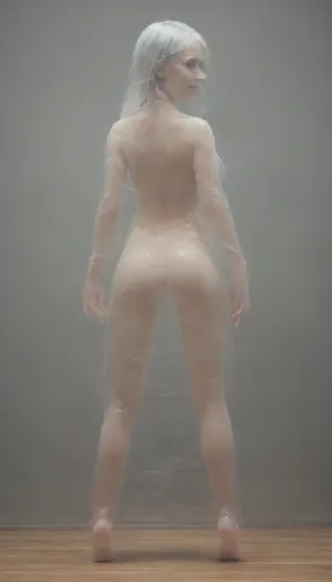 (evil Lewd ghost girl), (exited smile), back view, showing ass, big ass, (lewdness:1.5), sexy, smiling, see through her, light goes through, naked, Transparent ghost, (Transparent body:1.9), partial invisible, (beautiful eyes), ((detailed face)), disappearing, levitating, mystic glow, spirit girl, (her hands on her ass), (full body), ((ass spread)), (curvy body), big breast, girl made of smoke, vaporizing, very attractive body form, moon light, Aether Ghost, ais-ghostly, Ghostly Style, glowing, (smoke everywhere), (Dark scene), ohxw, rave12, detailxl, <lora:Aether_Ghost_v1.1_LoRA:1.5>, <lora:300836_training_data:.7>, <lora:274698_training_data:2>