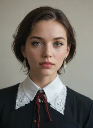 “Crie uma imagem realista de uma mulher jovem, •	Cabelos loiros claros, lisos, comprimento até abaixo dos ombros.
	•	Pele clara.
	•	Olhos castanho-claros.
	•	Sorriso simpático, expressão amigável.
	•	Traços faciais suaves, sobrancelhas bem definidas.
	•	Vestindo um vestido canelado de manga longa, cor bege claro, ajustado ao corpo.
	•	Usando um cachecol de lã xadrez com tons de bege, preto e vermelho.
	•	Segurando um celular com capa marrom clara, posicionadas as mãos à frente do corpo.
	•	Fundo neutro cinza-claro.
	•	Estilo extremamente realista, como uma fotografia de alta definição.”