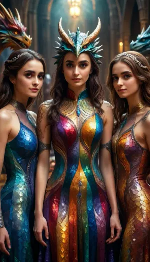 (Group Arabic dragon squama women), (harry_potter), (toples), liquid, dress, ral-colorswirl, <lora:liquid_dress-XL-2.0:.8>, <lora:ral-colorswirl-sdxl:.8>