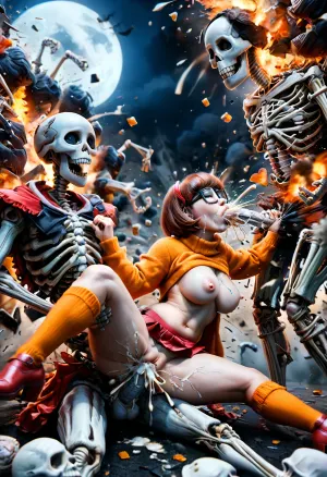 Velma's unholy transformation: a night of ultimate realism in the haunted mansion