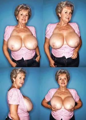 Sesión de fotos de la abuela elegante