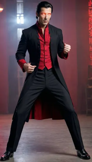 red eye laser beam, ral-sprnva, <lora:ral-sprnva-sdxl:2>