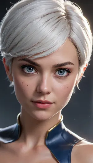 Luna snow de marvel rivals, luna snow de marvel comics.Short hair with white headlights., <lora:580159_training_data:1.7>, <lora:668315_training_data:.1>, <lora:Microwaist_XL_v01:.7>