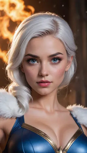 Luna snow de marvel rivals, luna snow de marvel comics., <lora:580159_training_data:1.7>, <lora:668315_training_data:.1>, <lora:Microwaist_XL_v01:.7>