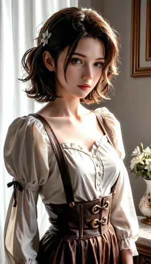 The Muse of sculpture, clothed in marble light. Her body is a canvas for the master, her form an inspiration. She stands in the studio, surrounded by unfinished sculptures. Realism, dramatic lighting, gray and white tones, sculptor's tools, marble, <lora:add-detail-xl:.8>