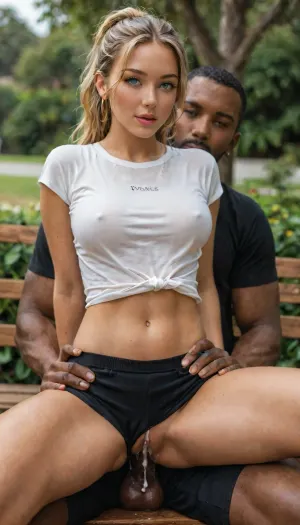 (Leaking creampie:2), leaking cum, (dripping cum:2), (cumdrip:2), globs of white cum, interracial, <lora:attractive_notrigger:.8>