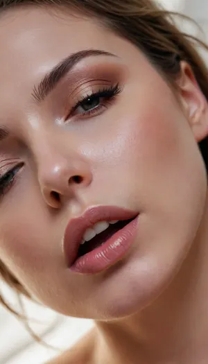 stunning instagram model, close up of orgasm face, sensusl, eyes closed. 32k. Ultra realistic.