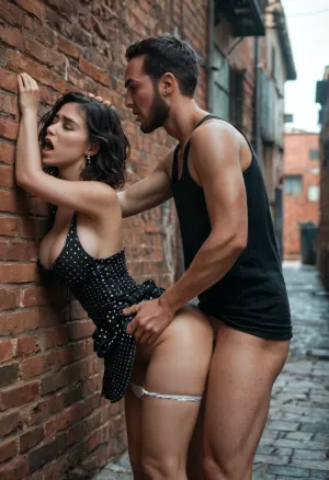 A forced breeding: a dark alley encounter - 8k wallpaper, realistic penis, primal orgasm