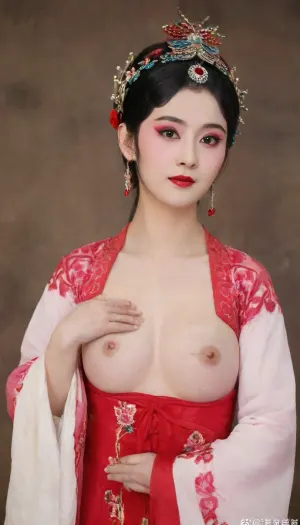 1girl, Chinese woman, 30 years old, Jingju actress makeup, female slim nice fingers, beautiful hands, traditional Chinese opera makeup, red and white face paint, dramatic eyeliner, red lipstick, (showing breast:1.8), showing pussy, photorealistic, ultra-detailed, highres, 8k wallpaper, traditional Chinese opera costume partially removed, intricate hair accessories, masterpiece, best quality breast lifted, score_9, score_8_up, score_7_up, (hua, dan\), yangmi, liu yifei, liushishi, liuhaocun, jingtian, zhangtianai, chengduling, zhangjianing, gulinazha, nini, zhangruonan, jujingyi, bailu, tzuyu, daomadan, qingyi, <lora:HandFineTuning_XL:1.1>, <lora:actress_ej_JuggXL_3:.8>, <lora:add-detail-xl:.3>, <lora:chinese operas_1:1.1>, <lora:220437_training_data:1.6>