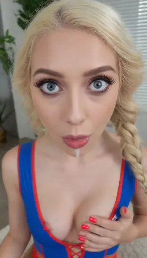 she is a young 18 year old Russian blonde student, Russian slut, lamp, (((red latex bodysuit))), evening, (((he fucked her in the anus))), she held on to the railing with her hands so as not to fall, she was wearing a light summer evening dress with sequins, and gold jewelry, high-heeled red shoes, (((tits, naked chest, nude bogy))), ((photo taken in black space)), Uber realistic, perfect red illumination, (best shadow), 8K, UHD, sharp image, (best illumination), best quality, ultra-detailed, fine detail, highres, 8k wallpaper, (((masterpiece))), high definition, (skinny with breasts:1.4), ((breasts:1.4)), (((skinny:1.5))), ((euro American girl of 18 years old:1.5)), bright blue eyes, (((a lot of the blondes))), red hair, pigtails, (highly detailed cute face, (beautiful, light freckles, blushing, tanned skin, tt_flat)), (((very cute face, A clean sweet face, a gentle face, a kind face))), Clear silky skin, dimples on cheeks, symmetrical eyes, (Well-growing hair on the head, a woman's hairy head, (((Lush curly yellow hair with long thick braids to the waist))), braids from the top of the head), (Window, light from the window, rose petals), light bedroom is covered in roses, red flower, beautiful wedding red hairstyle, stylish, designer, fashionable, bride's hairstyle, European appearance, Russian cute face, beauty, cinematic photo of one girl, mouth, Beautiful wide square ron, slightly swollen juicy lips, passionate lips, Lip contour, juicy pink lips, excited lips, beautiful lips, Touches the neck and cheeks with the fingertips, nails on the cheek, Fingers with painted long non-sharp nails, red nail polish, (((perfect Bright blue-gray irises of the eyes, realistic eyes, big eyes, Living natural eyes, Black outline on the edge of the eyelids outlined with pencil and ink))), (((light makeup))), (blonde red hair), (bobcut), (body), (bronze tan), (beads), (A lot of gold and diamond jewelry, a necklace, a bracelet on the wrist, gold big earrings), (((upper eyelids, shadows, well-growing abundant lush long eyelashes, glamorous lipstick, shine in the eyes))), (((Ultrarealism, hyperrealism, ultra, Ultra Sharpness of the image, clarity photorealism, professional photography))), (((Lots of roses, huge roses, flowers, blue-white red roses flowers, Huge bouquets of blue-white roses in the background))), (((35mm photograph, film, bokeh, professional, 8k, highly detailed, bukkake, r3tro_cumshotz, dripping, thick, white, retro, cumshots, facial, breasts, stomach, covered, in, perfect, spitbubbles, littlebubbles, spitstring, woman cute face))), catsuit, exposed, breasts, mask, red gloves, stockings, harness, waist-up photo, camera at a distance, BJ_Oxygen, GapingAssholesAllFourQuiron, pose, leotard, latex, outfit, thigh, high, ballet, boots, legshow, latexskirt