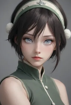 Toph from The Legend of Korra, ((grey eyes:3.4))