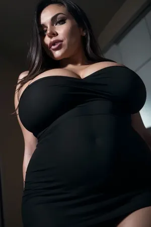 Woman, Russian slender milf, 40 years old, smile, grins, beautiful, perfect body, perfect skin, perfect face, (1girl), (vaginal), ((black dress)), black bodycon mini dress, short sleeve, dress, (((textile))), black basic dress, casual dress, minidress, c cup breast size, character is woman, full body in frame, face in frame, focus on pussy, ((creampie)), sperm, sperm in pussy, looking at viewer, looking down, show one middle finger to viewer, one finger, show finger, gives middle finger, (fuck off gesture), (((middle))), ((face)), (fuck you gesture), Fixhand, view from below, cum dripping, cuckold, cuck, sexwife, JS_UnderGirlV2, show pussy, show creampie, drool, spit, slim waist, spitting, clean, cleanup, cum eat, cumeating cuckold, (pov cuckold), dress liftup, lift up, dress lifting, nipples covered, tits covered, clothed, full clothed, belly button covered, pov facesitting, in night club, night club, the head is tilted down, the head is lowered, dark, theme, (no panties), edgGrk_woman, edgGrk_face, edgGrk_body, cumhair, cumshot, wet, hair, cum, on, cloth, middle, finger, pussy, clothed breast, from_below, foreshortening, <lora:weight_slider_v2:.3>, <lora:Creampie_v11:.5>, <lora:JS_UnderGirlV2:.5>, <lora:LowRA:.5>