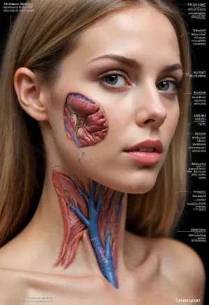 Detailed scientific textbook diagram showing the internal anatomy of an adult female coquettish women. Labels refer to "function", "purpose", "storage system". Includes serious scientific footnotes and cross-sectional views of unexpectedly complex biological systems. #©KITTYART

























#©KITTYART