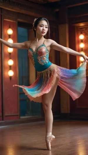 DANSEUSE ASIATIQUE DE 20 ANS