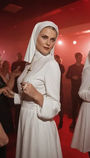 A night club full of drunk, mature german slutty nuns, gangbanged on a dancefloor, orgy, closeup wiev

fotographic and realistic, 8k, Realism_Illustrious_Positive_Embedding, club lighting, amateuranal, missionaryanal, <lora:amateuranal:.8>