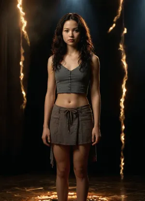 Character is River Tam. From the movie Serenity. From the series Firefly. full body view.