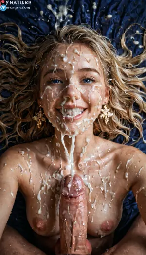 Amature candid photo, Amature 30 year old athletic college beauty, lean, long blonde hair, moaning. laying on a bed, nude, ultimate realism, poor lighting, at night, dark, night, realistic detailed skin texture, face, Sunkissed skin. excessive cum body, excessive cum on boobs, cumshot, projectile cumshot, dripping semen from dick, 20cm thick dick, pov, b cup peaky boobs, blue eyes, smile, cum on face, cum on lips, cum in nose, cum on fly, face covered by cum