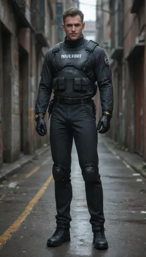 0000000000000001, score_9, score_8_up, score_7_up, full body view, men robocop