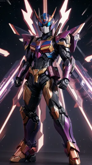 kamen rider build + infinite justice gundam. fusion. Strong body. Hd.4k.