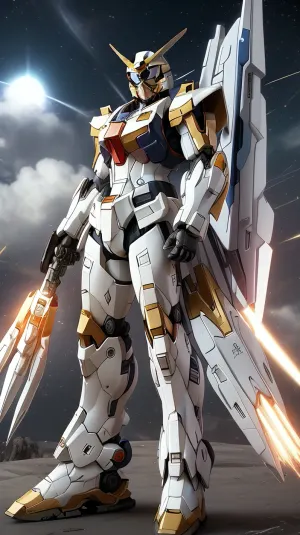 Strike freedom gundam + Halo. fusion. Hd.4k.