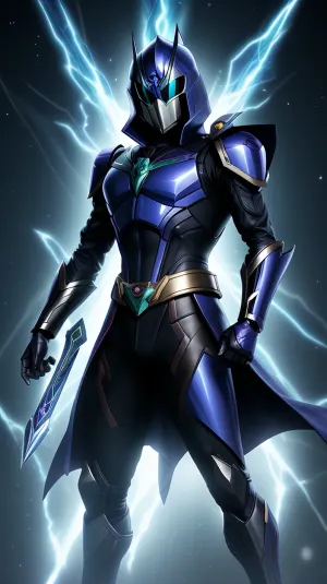 Dark magician + kamen rider RX. fusion. Hd.4k.