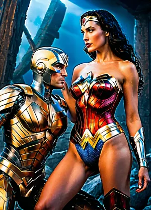 xman and ROBOT Wonder Woman, NUDE sex