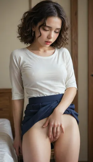 japanese college student, in the tokio backalleys, short skirt bending over, pussy juices all over her thigh, horny moans, loud orgasm, masturbating her juicy pussy, presenting to you, masterpiece, high resolution