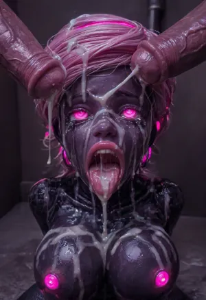 18 year old PETITE EBONY BIMBO CUTIE WITH HUGE ROUND FAKE BREASTS IS MIND CONTROLLED AND RESTRAINED TO A BONDAGE DEVICE, EBONY BIMBO IS HYPNOTIZED TO BE A CUM SLAVE FOR VIEWER'S hyper gigantic MASSIVE BLACK HORSEcock, SHE'S HYPNOTIZED BY VIEWER TO BE EXTREMELY DESPERATE AND TERRIFIED OF HIS gigantic thick BLACK HORSEcock, UHD 8K, extreme realism, maximum detail, PERFECT WET DARK SKIN, RANDOM VIEW ANGLE, RANDOM POSE, HYPNOSIS, SHOCKED EXPRESSION, (INTENSE SAD CRYING:1.9), BUKKAKE, (MESSY long MULTICOLOR hair), YOUNG EBONY HOTTIE BIMBO WITH ENORMOUS SILICONE TITS IS OBSESSED WITH VIEWER'S ENORMOUS BLACK HORSECOCK, she is DISGUSTED WHILE kissing the tip of HIS MASSIVE BLACK HORSEcock and licking the cum, SHE'S DISGUSTED BY HUGE BLACK HORSEcock, SUPER EXCITED eyes GLOWING WITH INTENSE SHOCK, EYES WIDE OPEN IN SHOCK, (BRIGHT GLOWING MINDLESS PINK eyes:2), she is HYPNOTIZED TO WORSHIP VIEWER'S MASSIVE BLACK HORSECOCK, EXTREME BUKKAKE BY HUGE BLACK HORSECOCKS, EXCITED SHOCKED extreme orgasm face, (EXTREME AHEGAO FACE:1.8), lots of thick runny cum on her EBONY BIMBO face and lips and chin and forehead, (tinkerbell99, aged 20), SUPER FIT BLACK BIMBO BODY, WEARING FISHNET CATSUIT, (VERY BIG ROUND FAKE BIMBO BOOBS), EXTREME HYPER BUKKAKE, perfect composition of lights and shadows, (After massive bukkake cum), dynamic, the brightest image, clear focus, depth of field, 32k, 30 mm lens, 1/250 s, f/2.8, ISO 300, excessive thick runny cum on face, lots of cum on breasts, lots of cum on hair, cum in mouth, close-up, cowboy, shot, high, angle, skinny, body, igbaddie, tongue, out, ahegao, drool, melanin, <lora:JustCum:2>, <lora:cum_in_eye_deepmind:2>, <lora:igbaddie-XL:2>, <lora:ahegao_mr_chrisma:2>, <lora:melanin-XL:2>